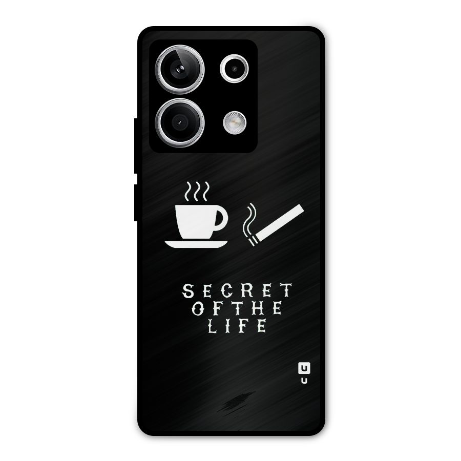 Secrate of Life Metal Back Case for Redmi Note 13 5G
