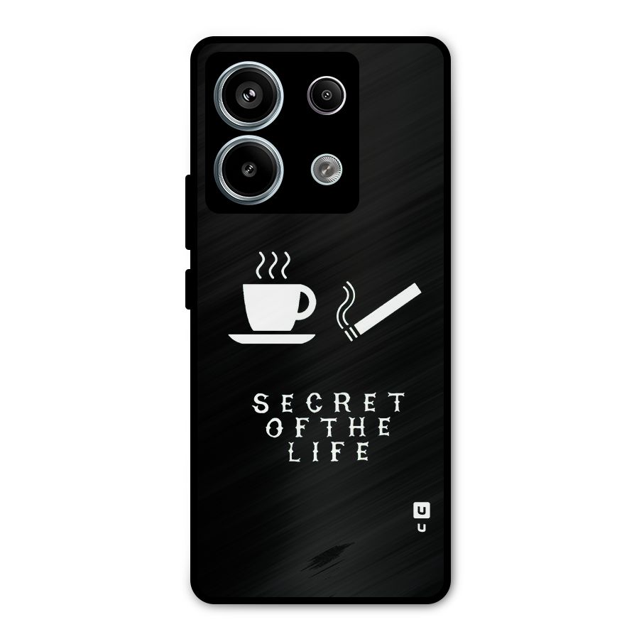Secrate of Life Metal Back Case for Redmi Note 13 Pro 5G