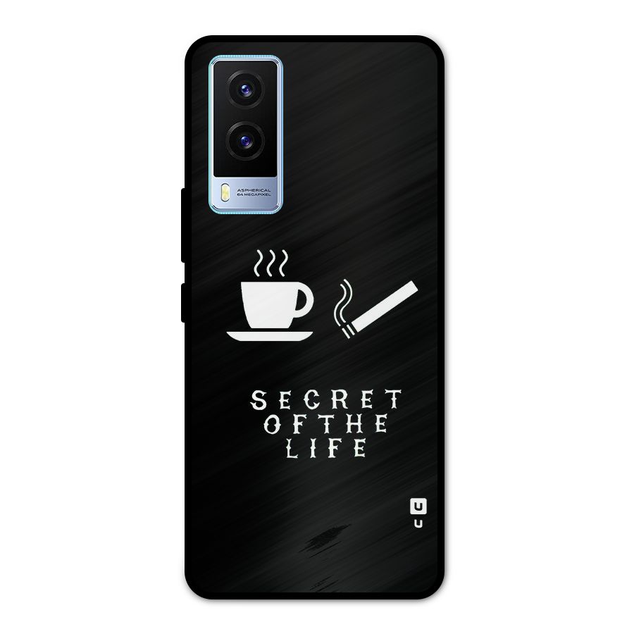 Secrate of Life Metal Back Case for Vivo V21e 5G