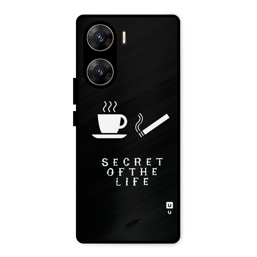 Secrate of Life Metal Back Case for Vivo V29e