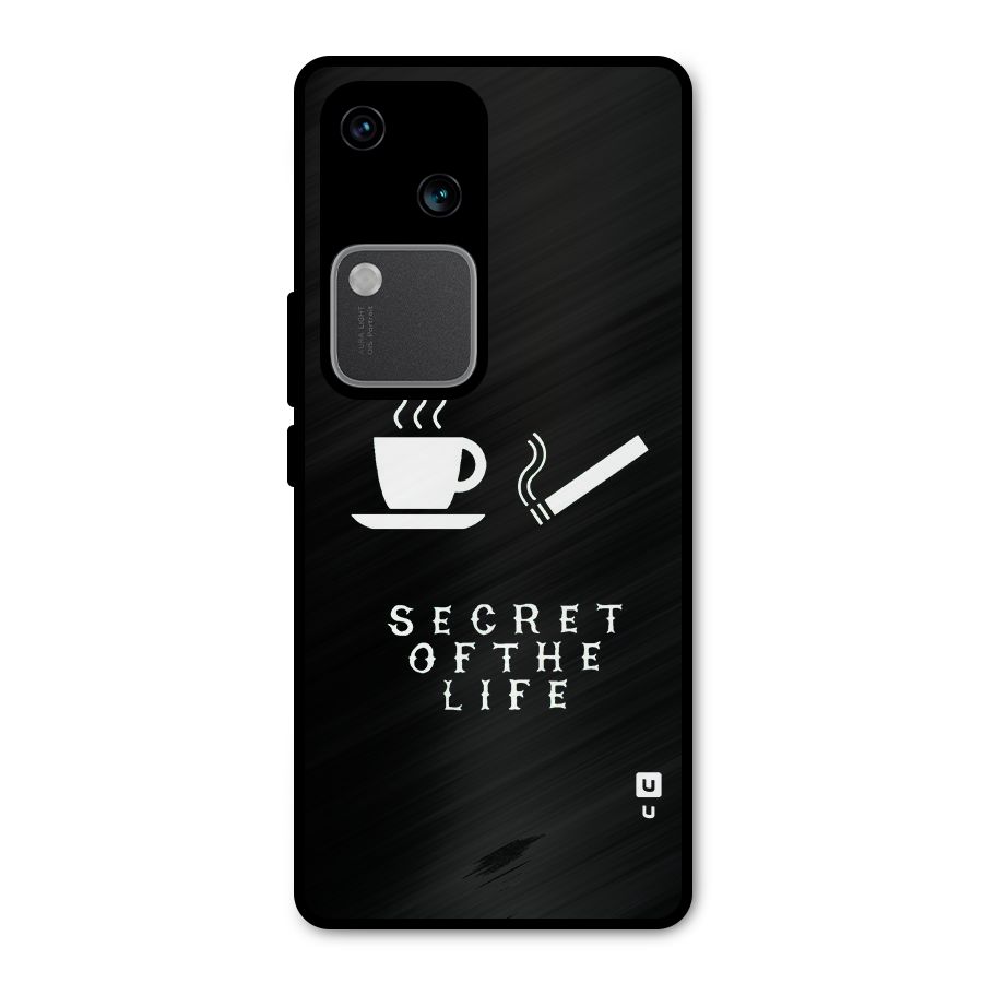 Secrate of Life Metal Back Case for Vivo V30
