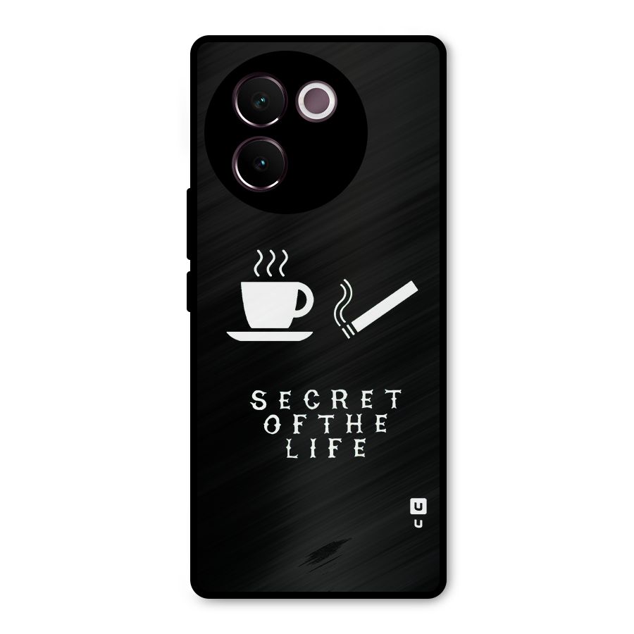 Secrate of Life Metal Back Case for Vivo V30e