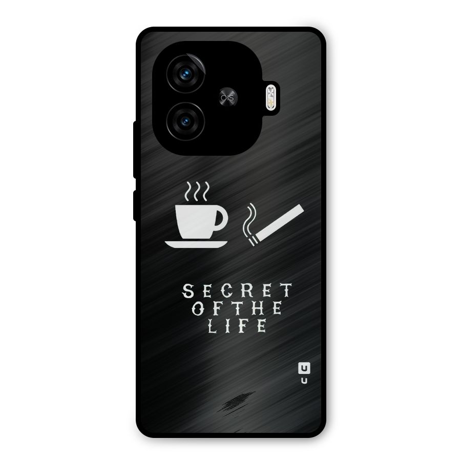 Secrate of Life Metal Back Case for iQOO Z9 Turbo