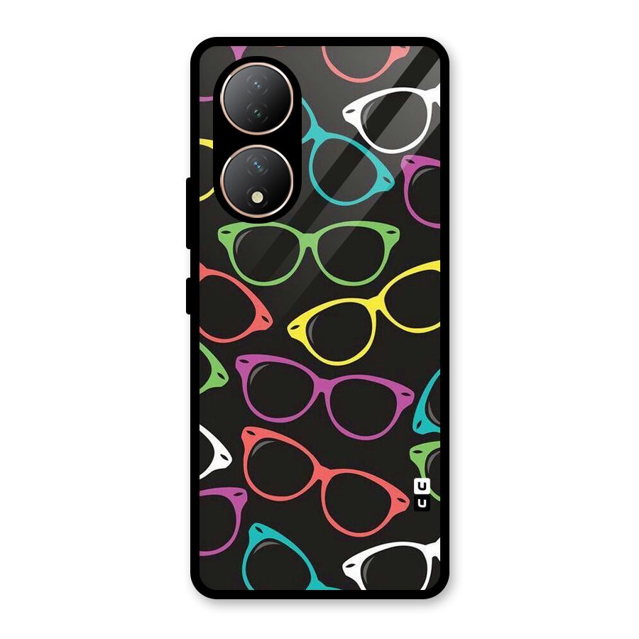 See Colours Glass Back Case for Vivo Y100A