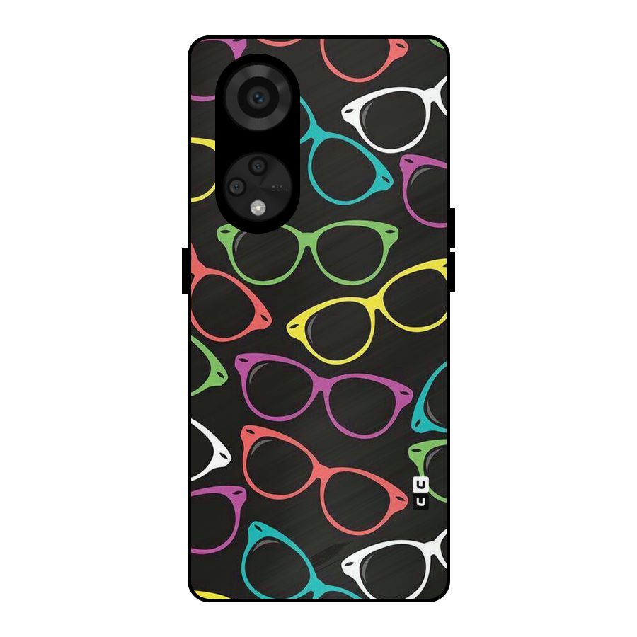 See Colours Metal Back Case for Reno8 T 5G