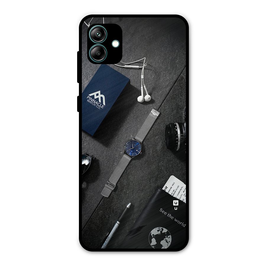 See The World Metal Back Case for Galaxy A04
