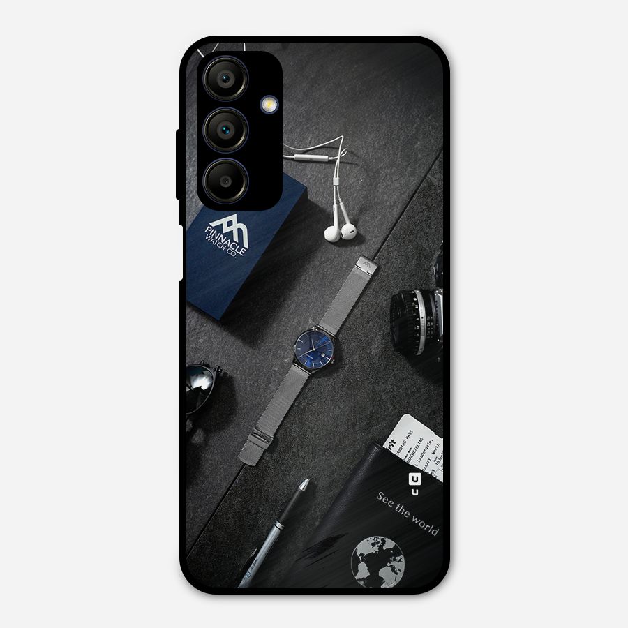 See The World Metal Back Case for Galaxy A15 5G