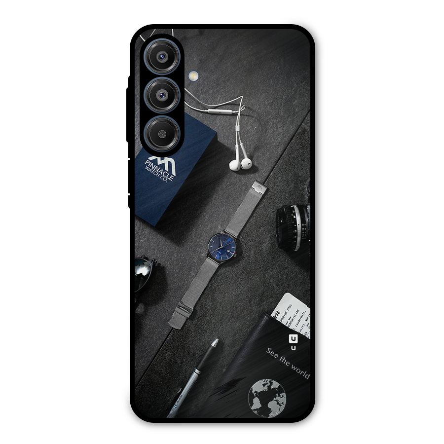See The World Metal Back Case for Galaxy A16 5G