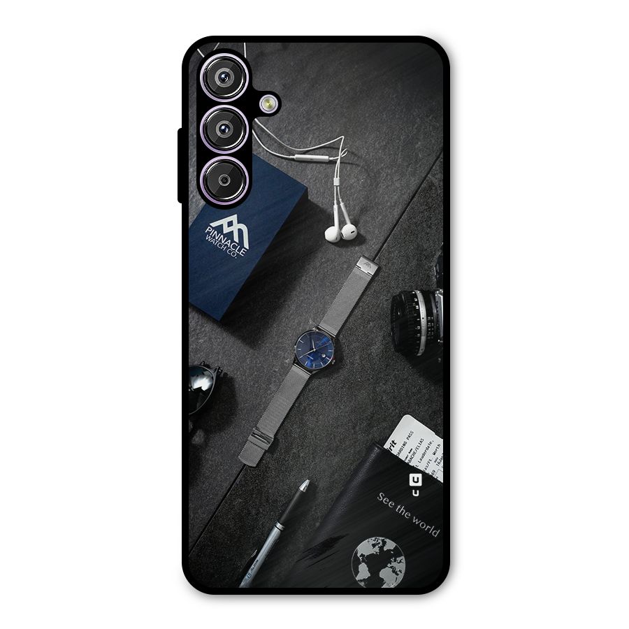 See The World Metal Back Case for Galaxy F15