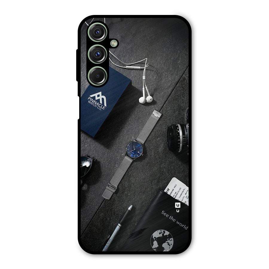 See The World Metal Back Case for Galaxy F34