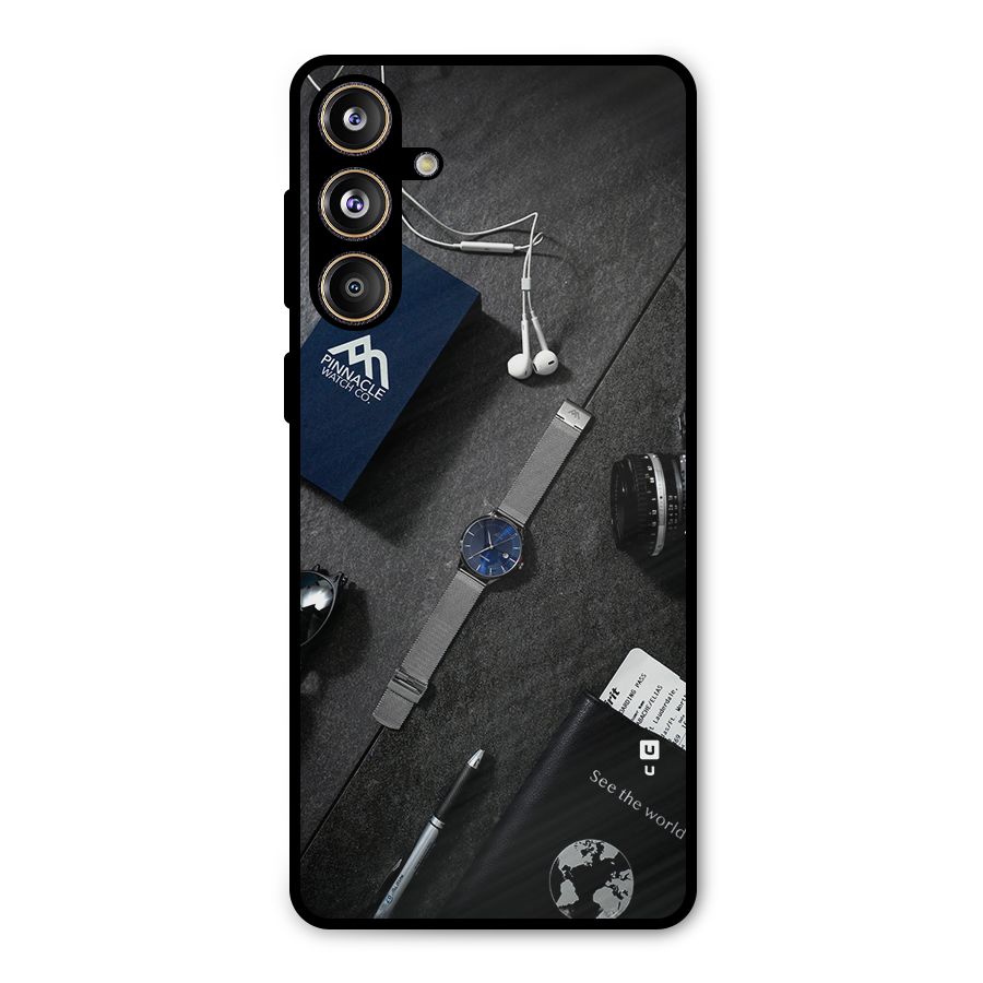 See The World Metal Back Case for Galaxy F55