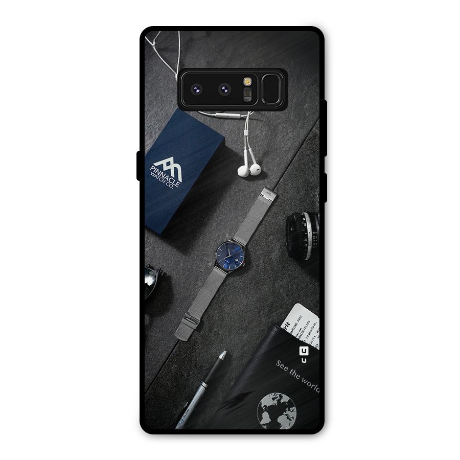 See The World Metal Back Case for Galaxy Note 8