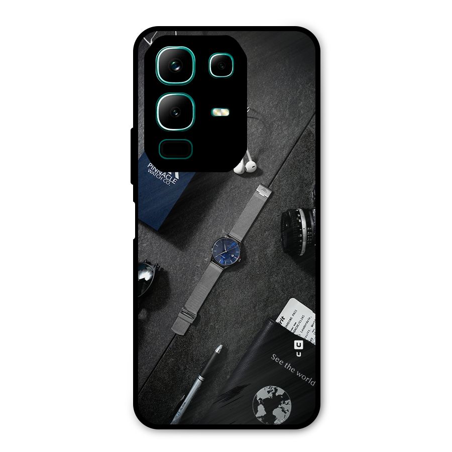 See The World Metal Back Case for Infinix Note 50x