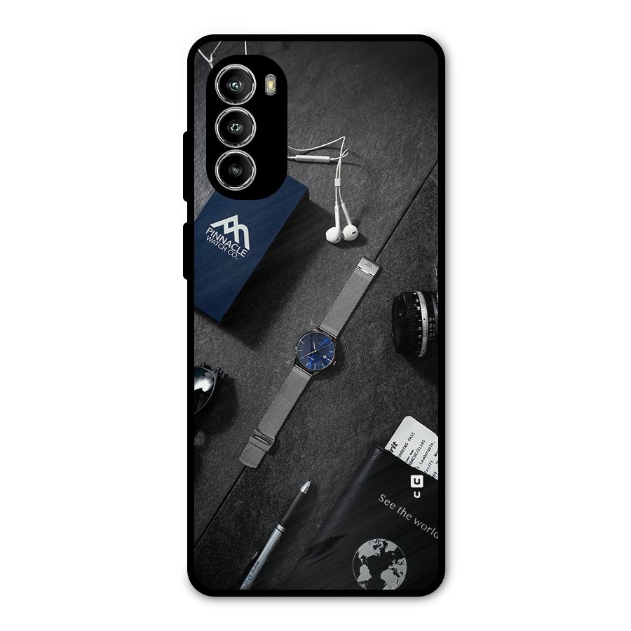 See The World Metal Back Case for Moto G52