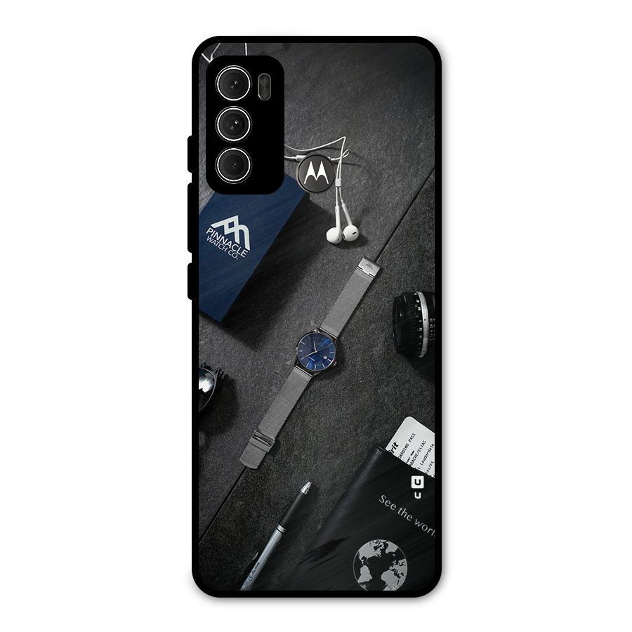 See The World Metal Back Case for Moto G60