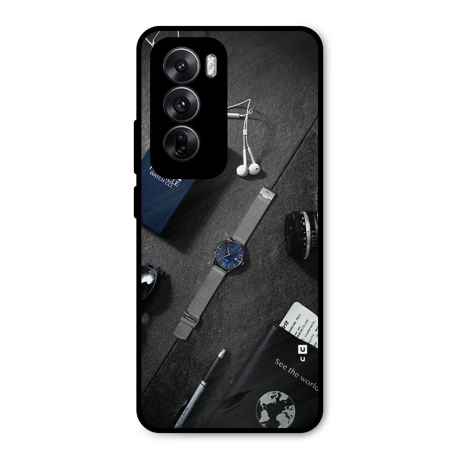 See The World Metal Back Case for Oppo Reno12