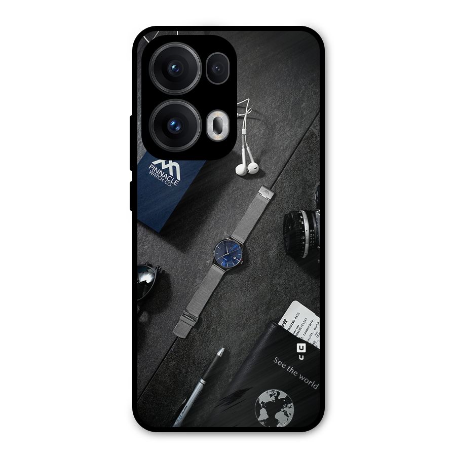 See The World Metal Back Case for Oppo Reno13 Pro