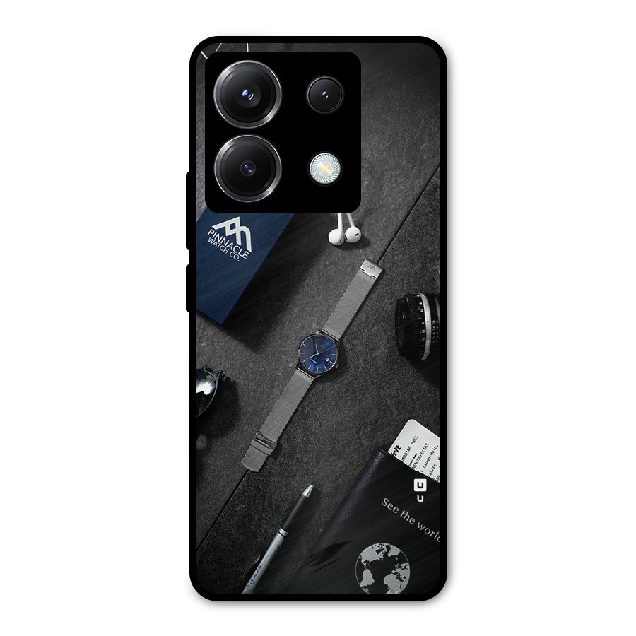 See The World Metal Back Case for Poco X6