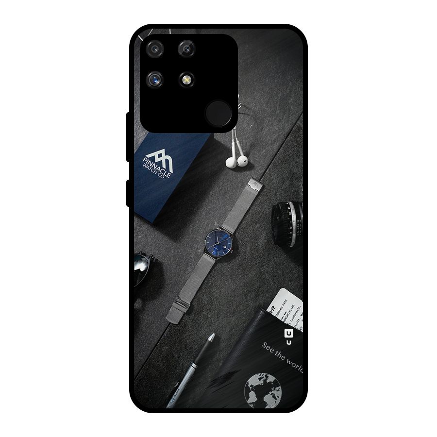 See The World Metal Back Case for Realme Narzo 50A