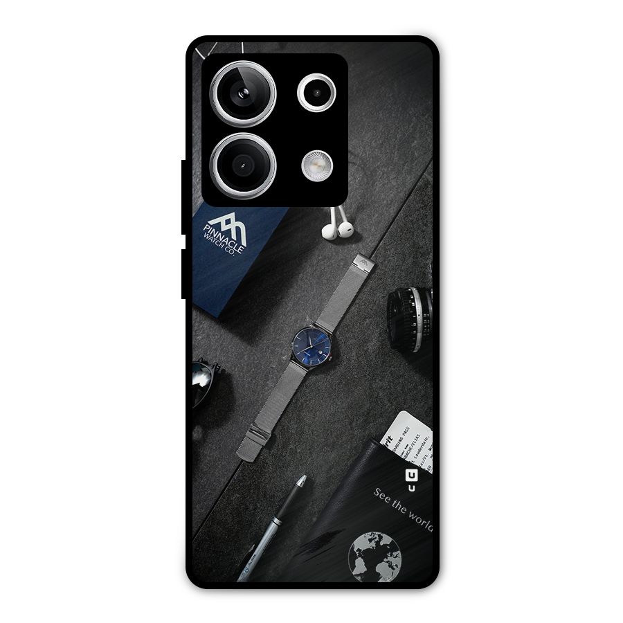 See The World Metal Back Case for Redmi Note 13 5G