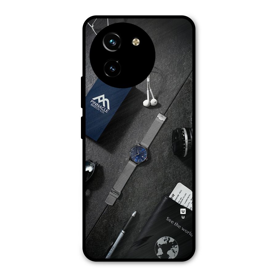 See The World Metal Back Case for Vivo T3x
