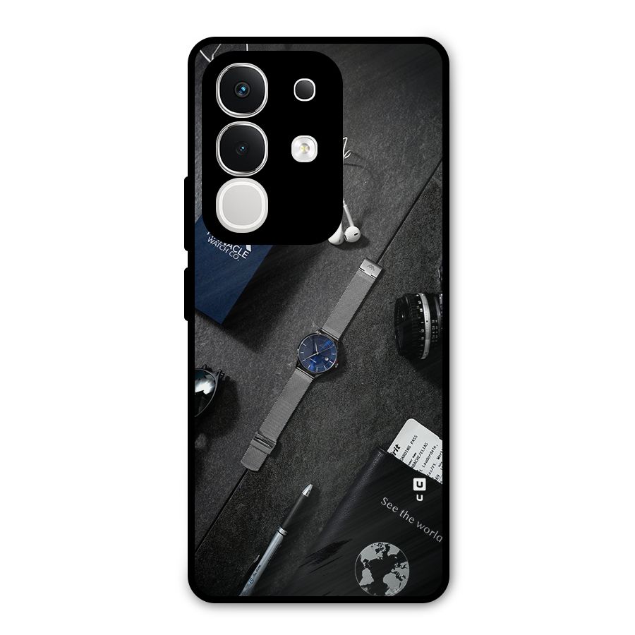 See The World Metal Back Case for Vivo T4x
