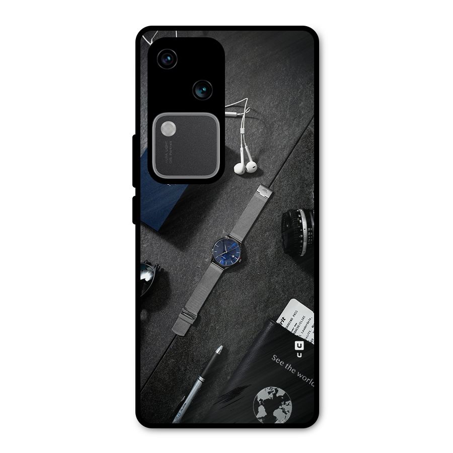 See The World Metal Back Case for Vivo V30