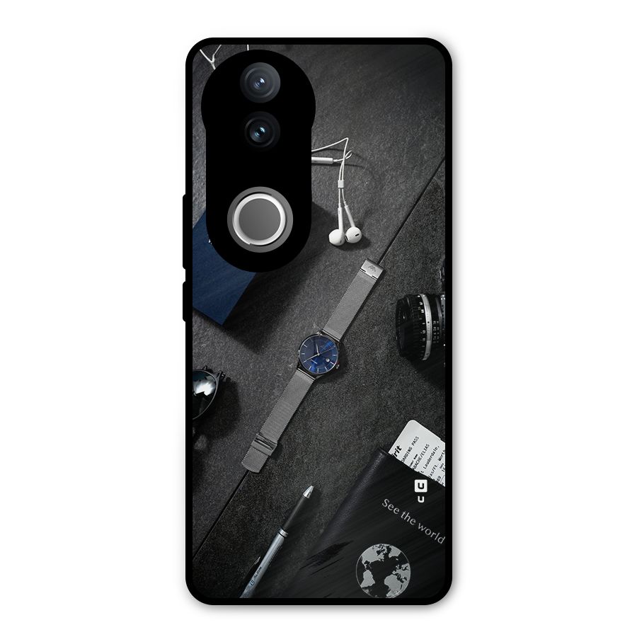 See The World Metal Back Case for Vivo V50e