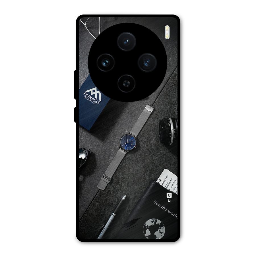 See The World Metal Back Case for Vivo X100