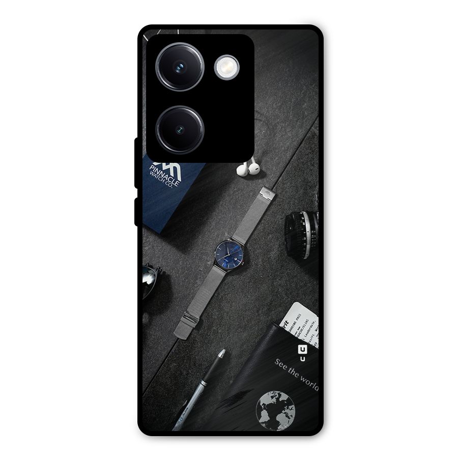 See The World Metal Back Case for Vivo Y300 Plus