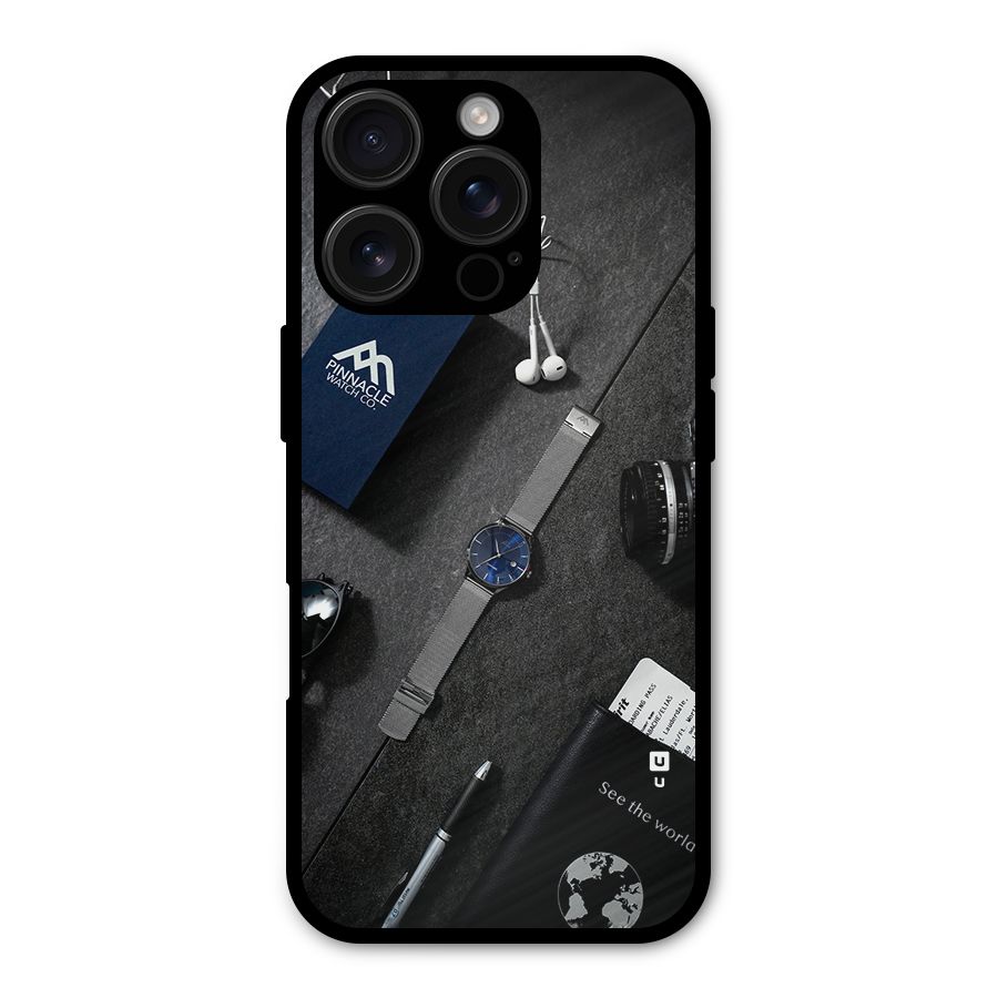 See The World Metal Back Case for iPhone 16 Pro