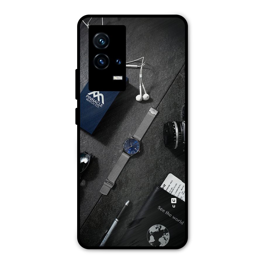 See The World Metal Back Case for iQOO 9 5G
