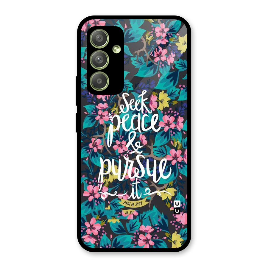 Seek Peace Glass Back Case for Galaxy A54