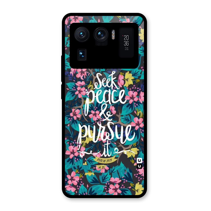 Seek Peace Glass Back Case for Mi 11 Ultra