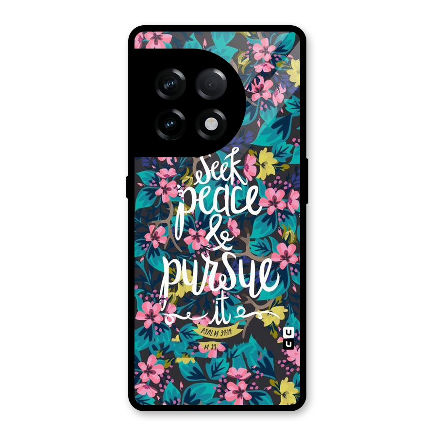 Seek Peace Glass Back Case for OnePlus 11R