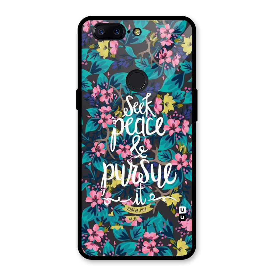 Seek Peace Glass Back Case for OnePlus 5T