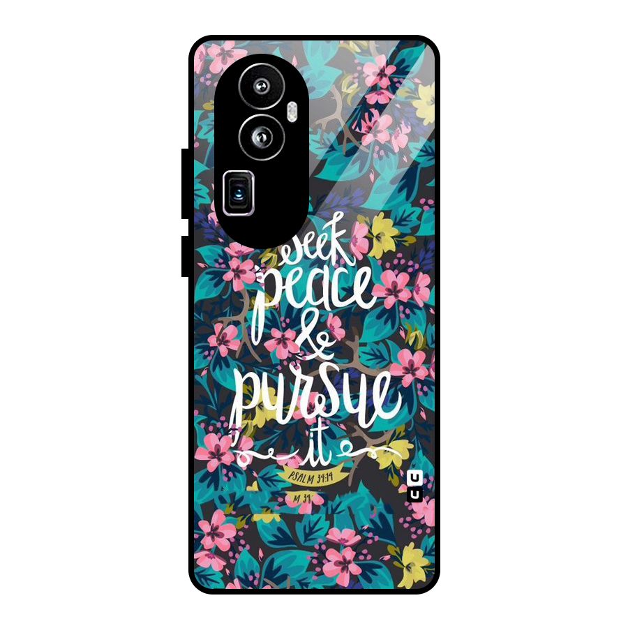 Seek Peace Glass Back Case for Oppo Reno10 Pro Plus