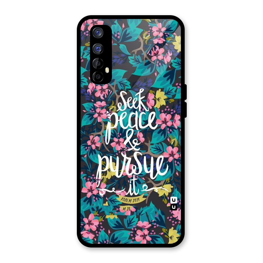 Seek Peace Glass Back Case for Realme Narzo 20 Pro