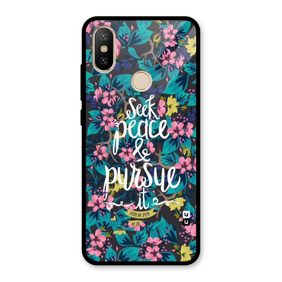 Seek Peace Glass Back Case for Redmi A2