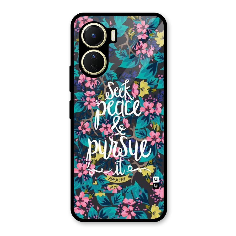 Seek Peace Glass Back Case for Vivo Y56