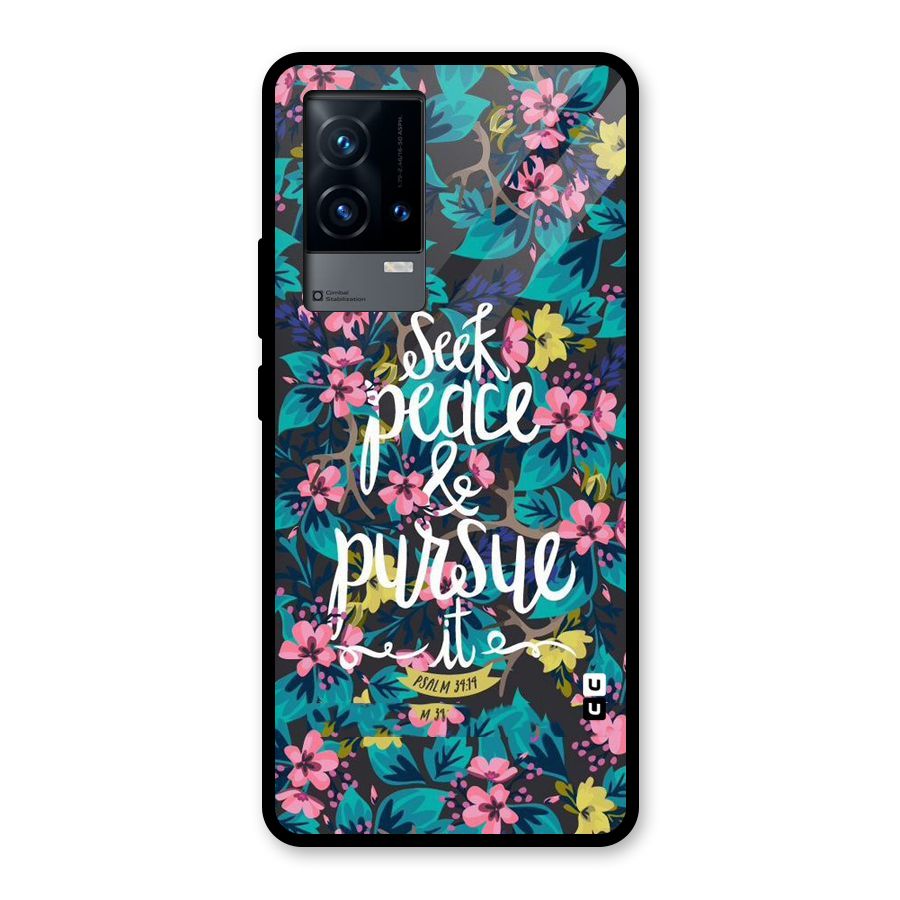 Seek Peace Glass Back Case for iQOO 9 5G