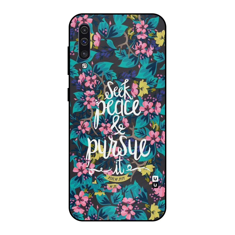 Seek Peace Metal Back Case for Galaxy A30s