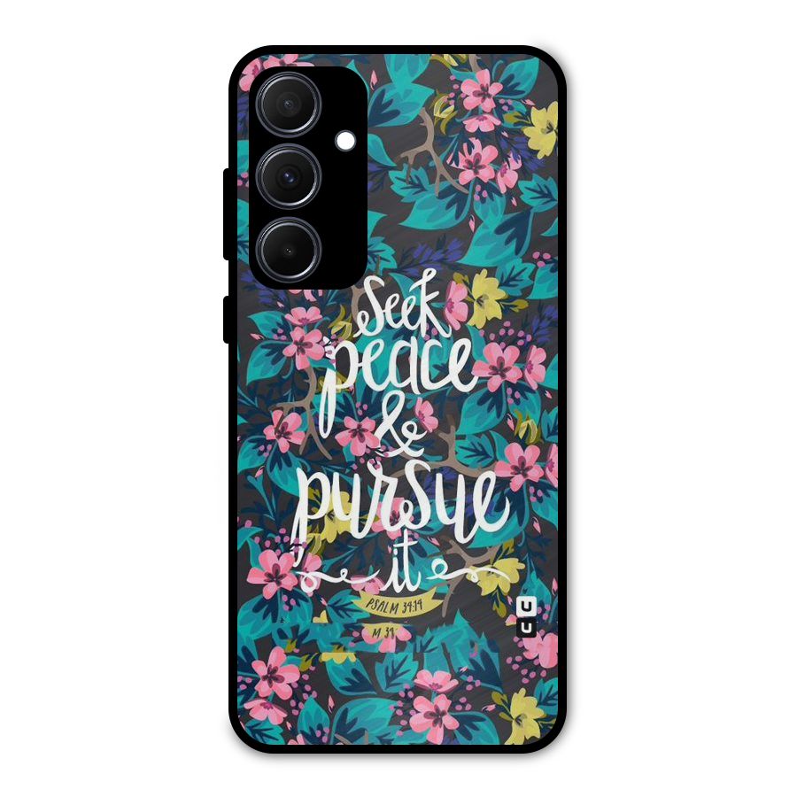 Seek Peace Metal Back Case for Galaxy A35