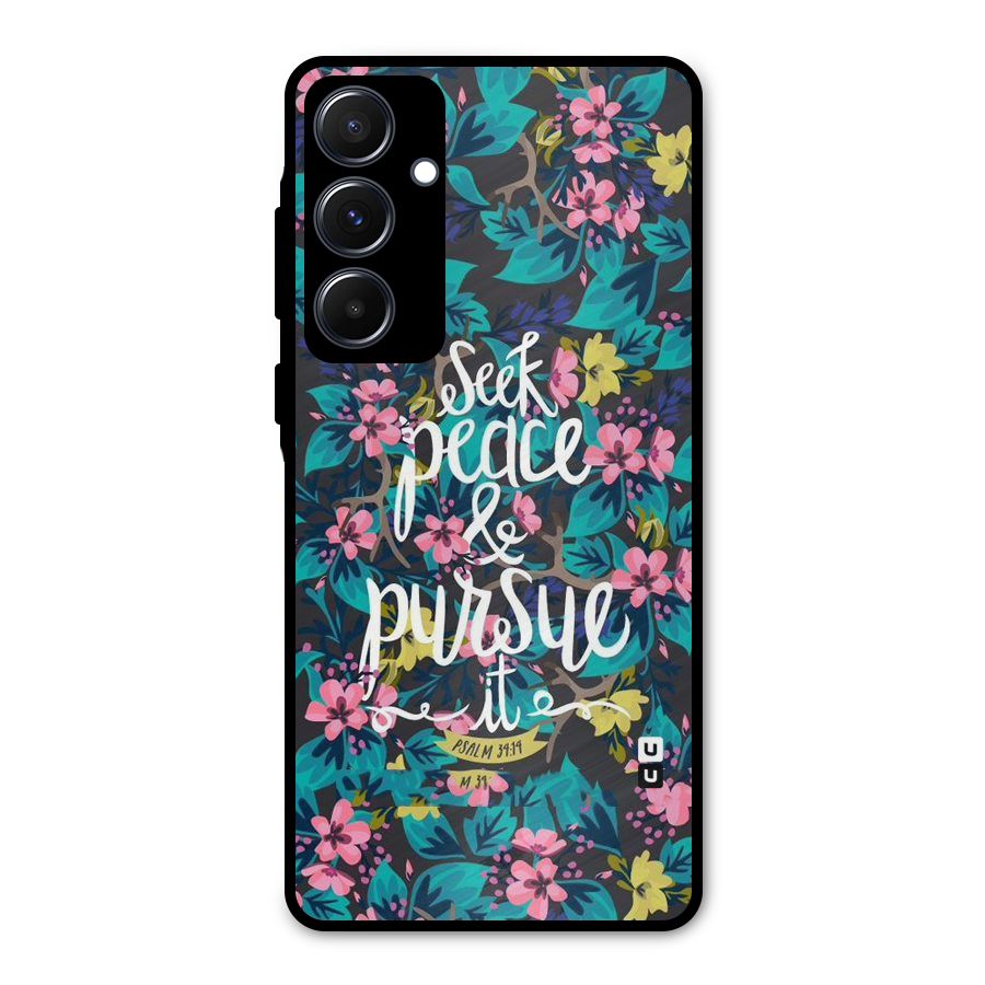 Seek Peace Metal Back Case for Galaxy A55