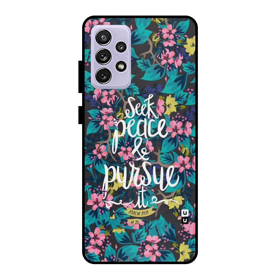 Seek Peace Metal Back Case for Galaxy A72