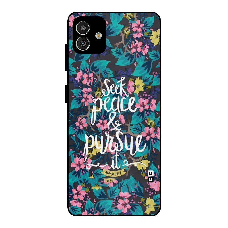 Seek Peace Metal Back Case for Galaxy M13 5G