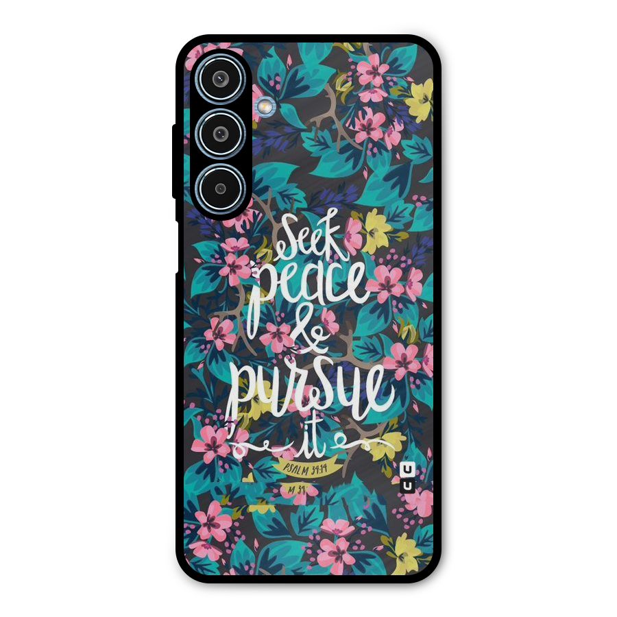 Seek Peace Metal Back Case for Galaxy M35