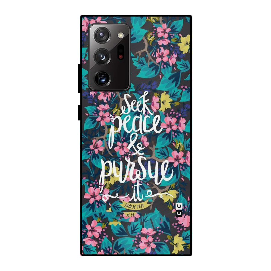 Seek Peace Metal Back Case for Galaxy Note 20 Ultra