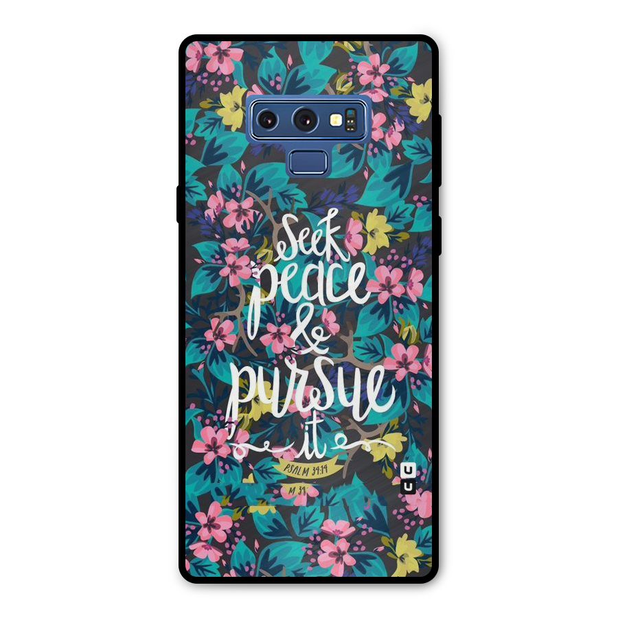 Seek Peace Metal Back Case for Galaxy Note 9