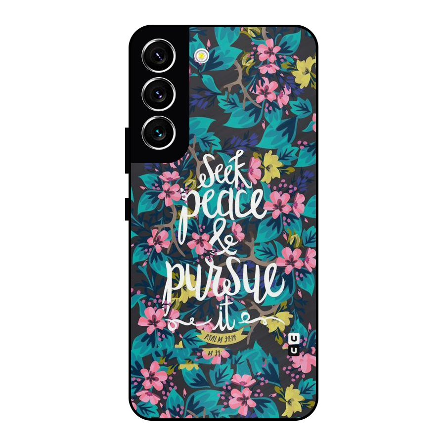 Seek Peace Metal Back Case for Galaxy S22 5G